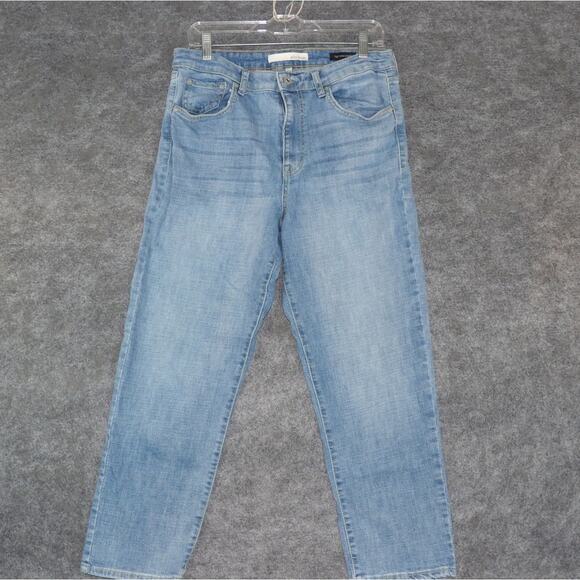 Ella Moss Jeans Straight Leg High Waisted Blue Denim 12/31 - Picture 2 of 12